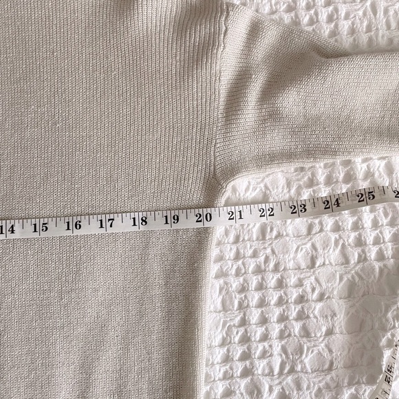 Eileen Fisher Organic Linen Cotton Beige Longline Sm Cardigan Sweater - Picture 7 of 9